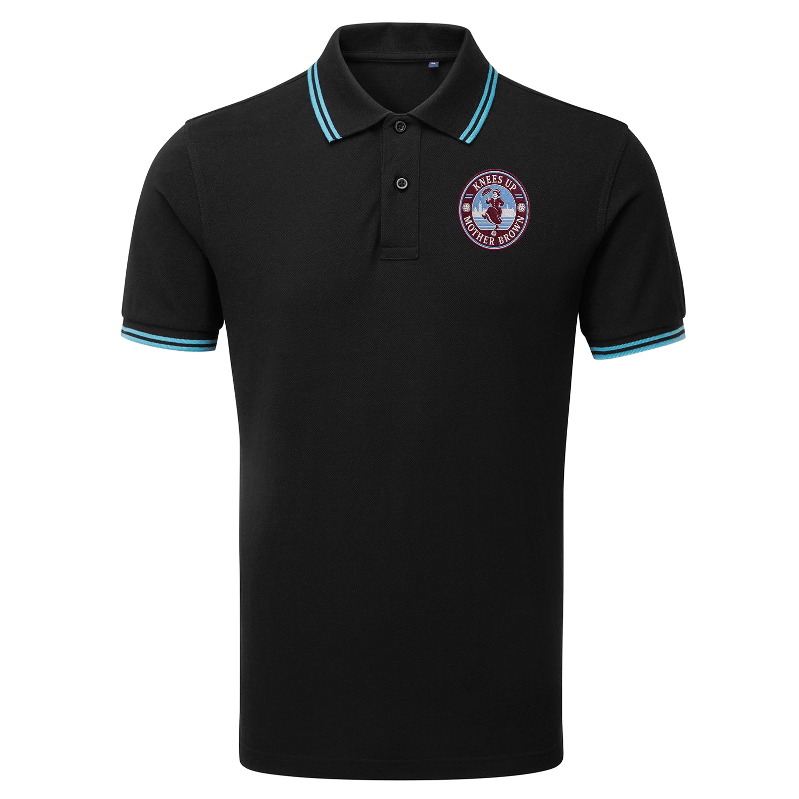 Knees Up Mother Brown West Ham KUMB Tipped Polo Shirt 
