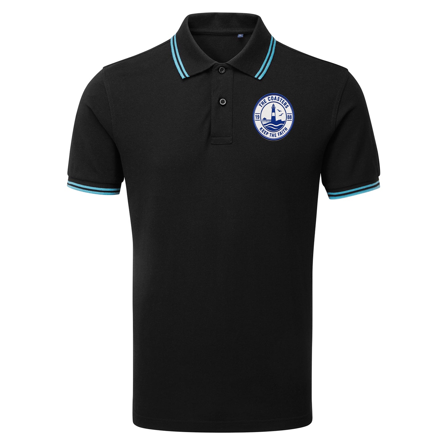 Flyde Football Tipped Polo Shirt