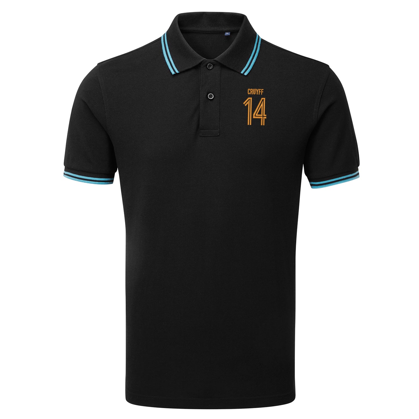 Cruyff 14 Embroidered Tipped Polo Shirt