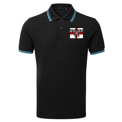 Trotters 1874 England Flag Polo Shirt