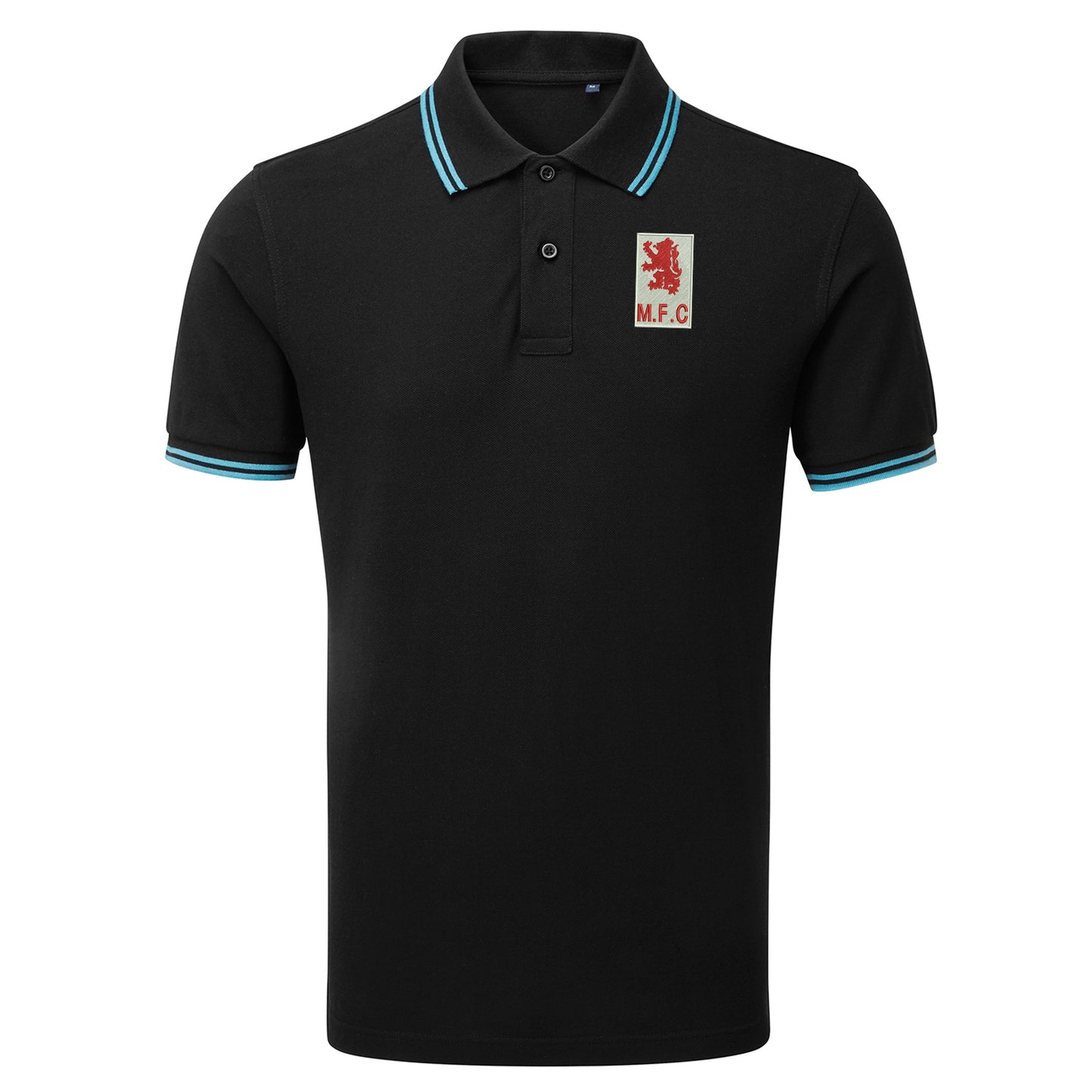 Retro Middlesbrough 1973 Embroidered Tipped Polo Shirt