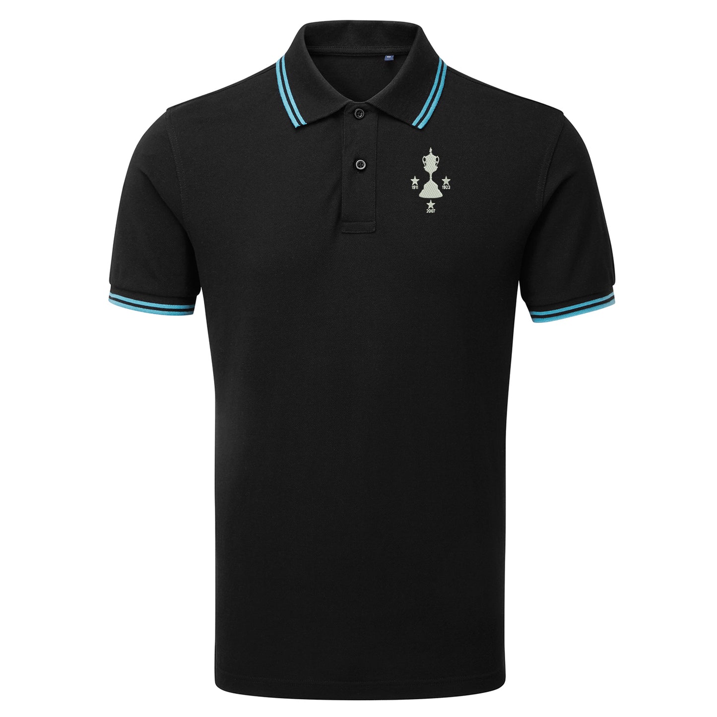 Sky Blues Senior Cup Winners Tipped Polo Shirt