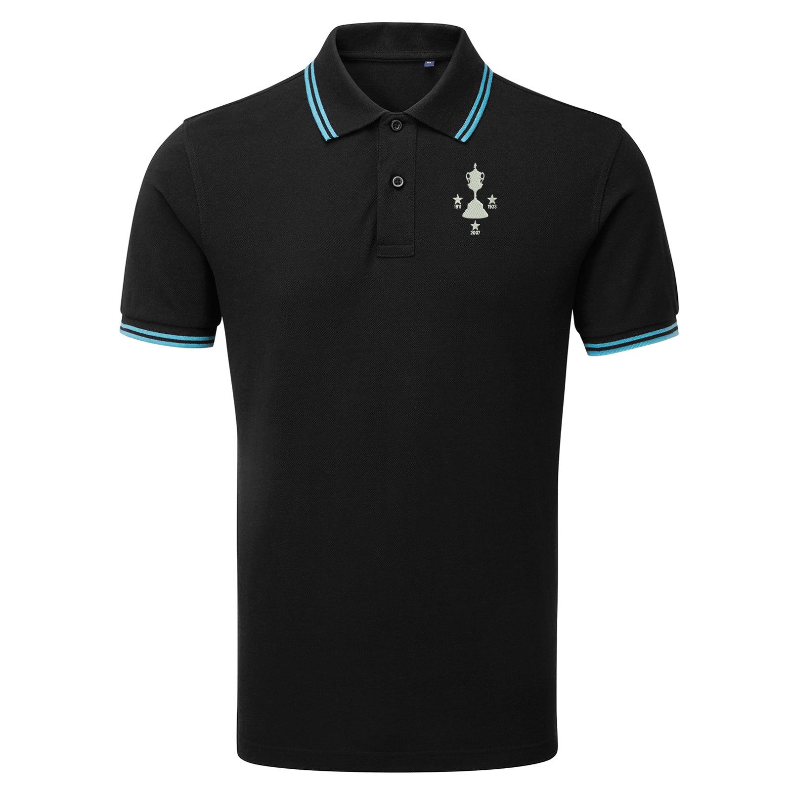Sky Blues Senior Cup Winners Tipped Polo Shirt