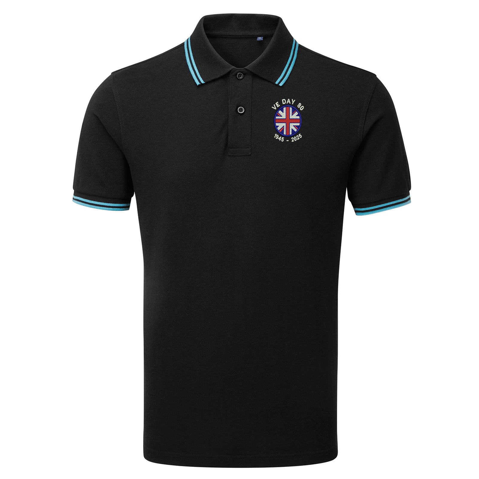 VE Day 80 1945-2025 Tipped Polo Shirt