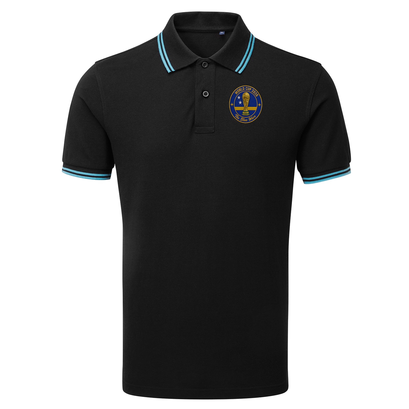 Curacao Football Tipped Polo Shirt