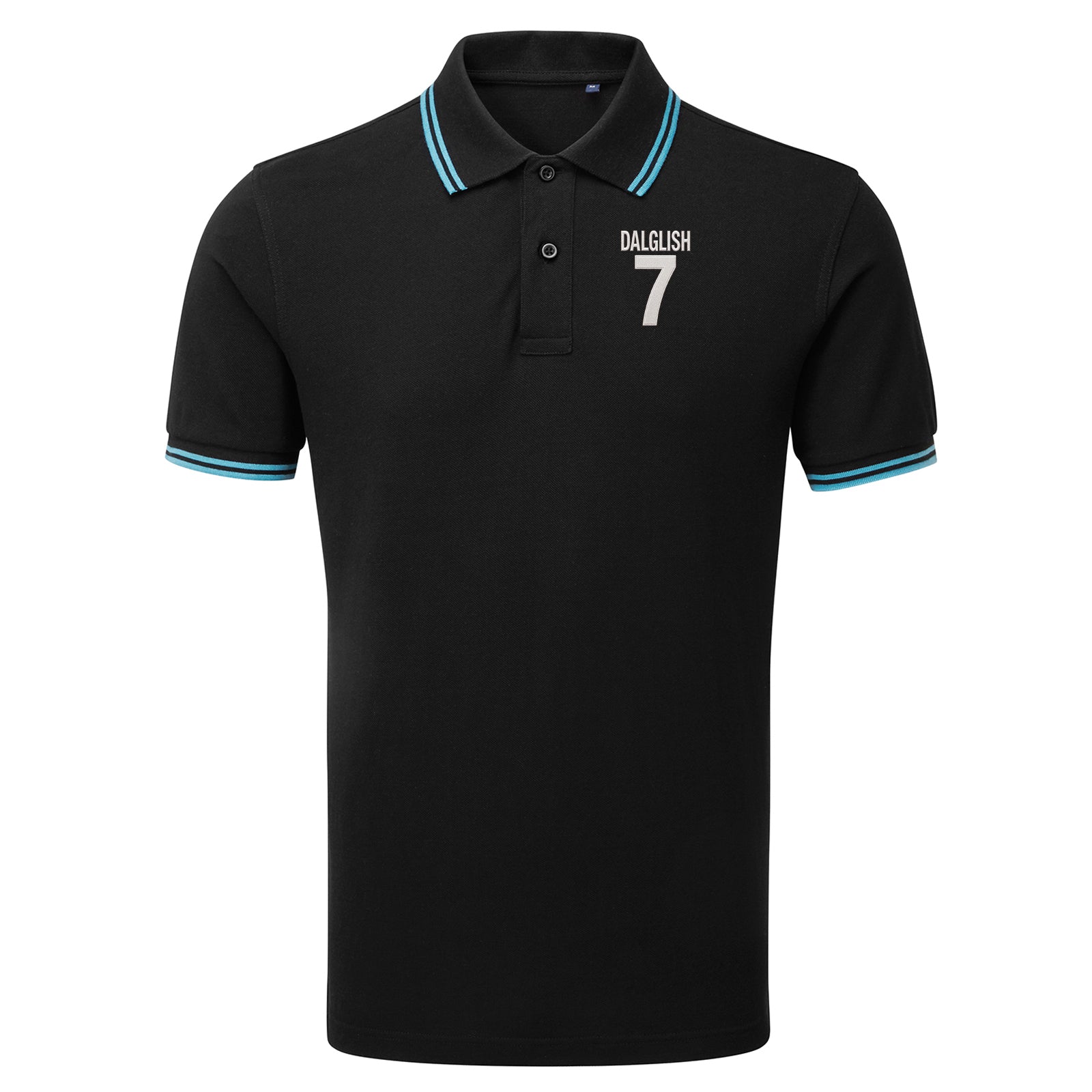 Kenny Dalglish Liverpool Football Tipped Polo Shirt