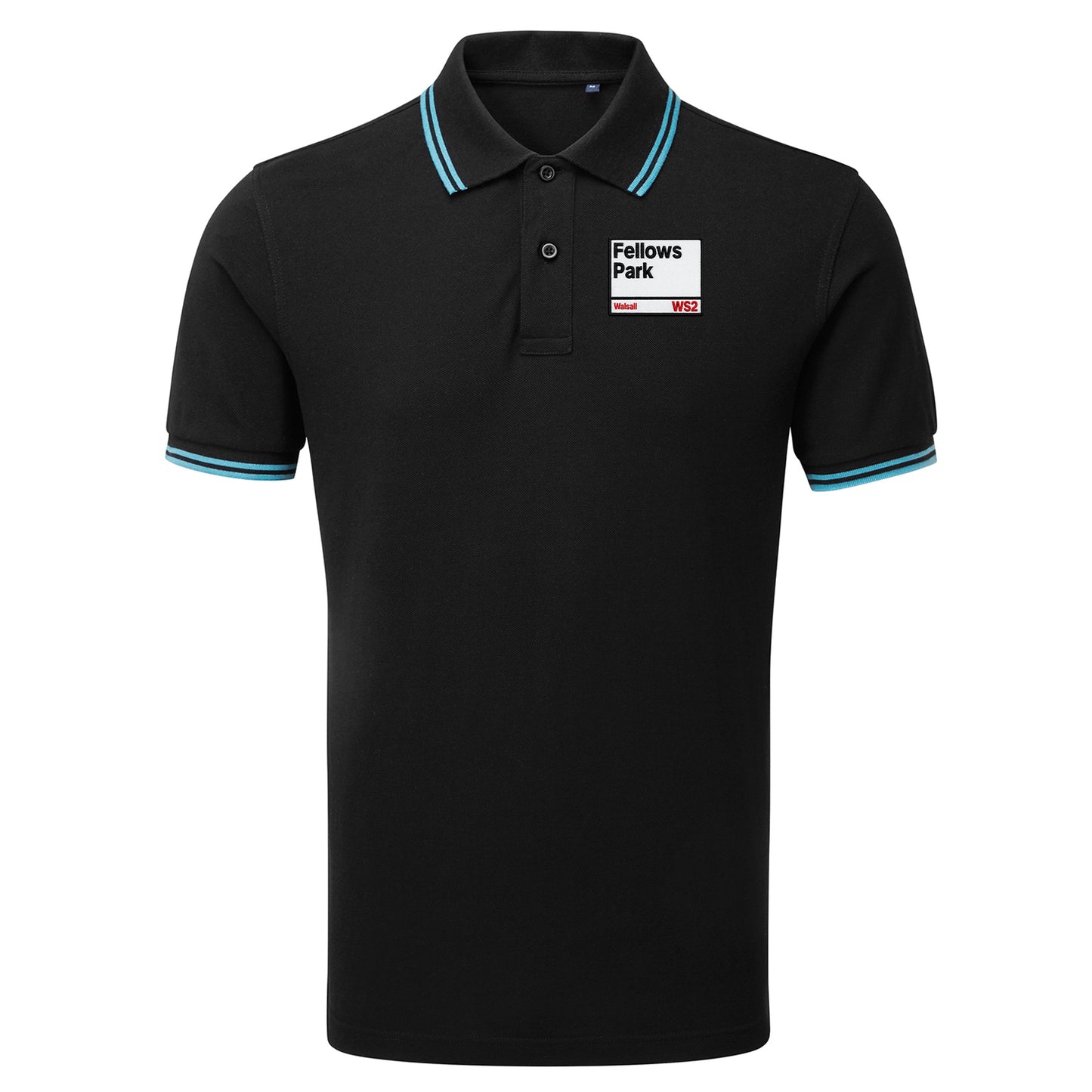 Retro Fellows Park Walsall Football Tipped Polo Shirt