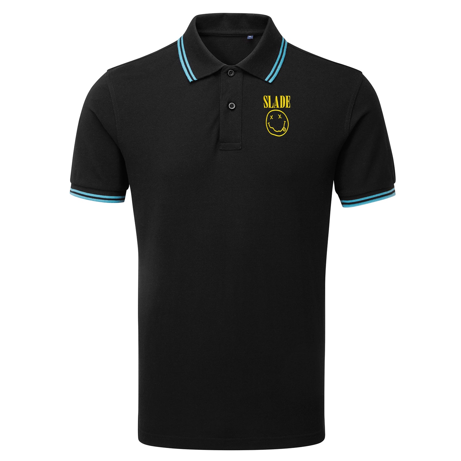 Classic Slade Nirvana Robbie Williams Tipped Polo Shirt