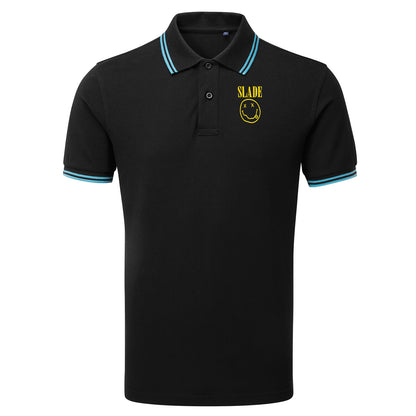 Classic Slade Nirvana Robbie Williams Tipped Polo Shirt