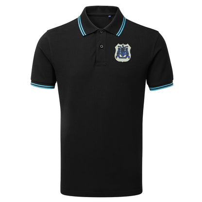 Retro Leeds 1950s Embroidered Tipped Polo Shirt
