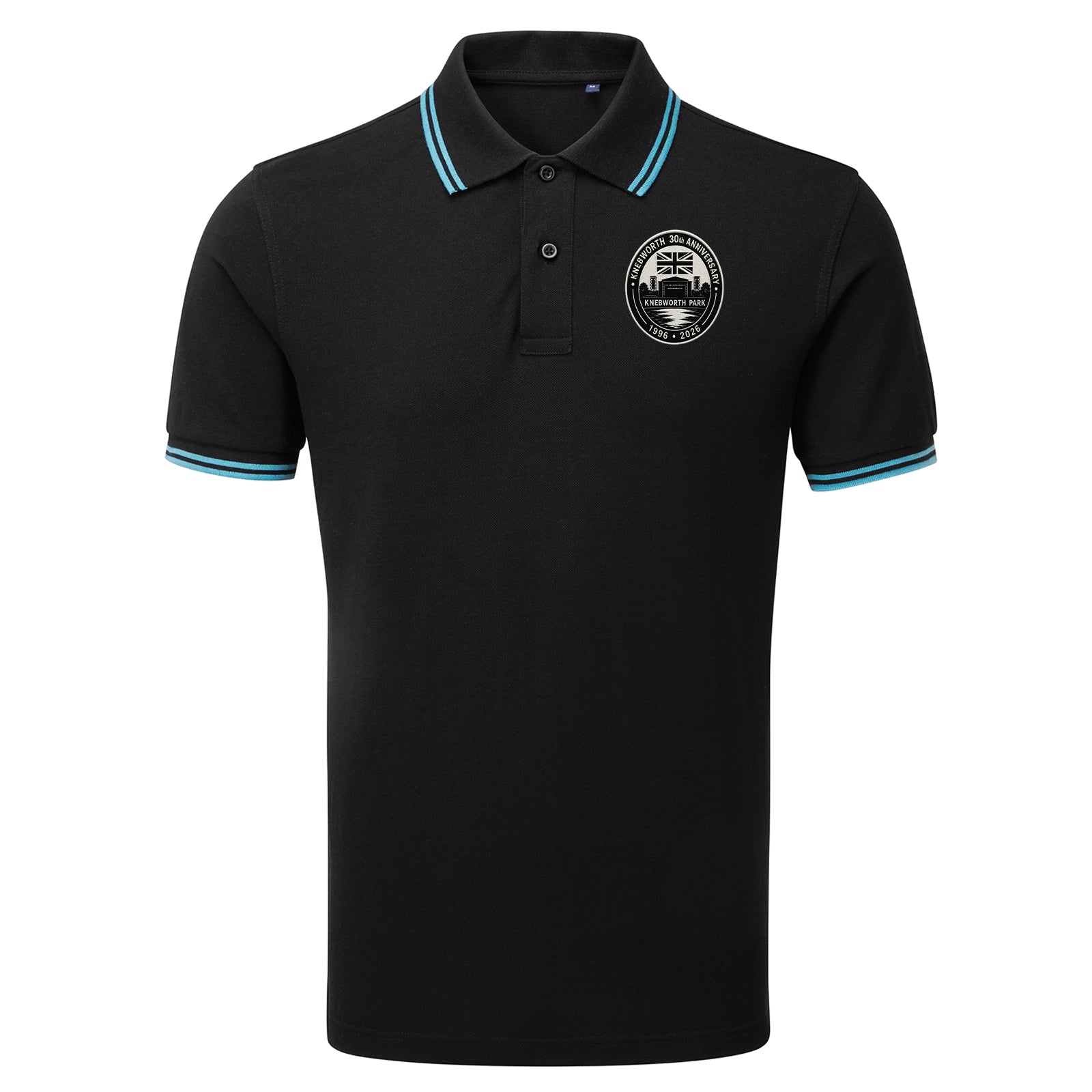 Oasis Knebworth 30th Anniversary 1996-2026 Tipped Polo Shirt 