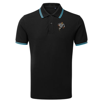 Retro Newcastle Falcons 1997 Tipped Polo Shirt 