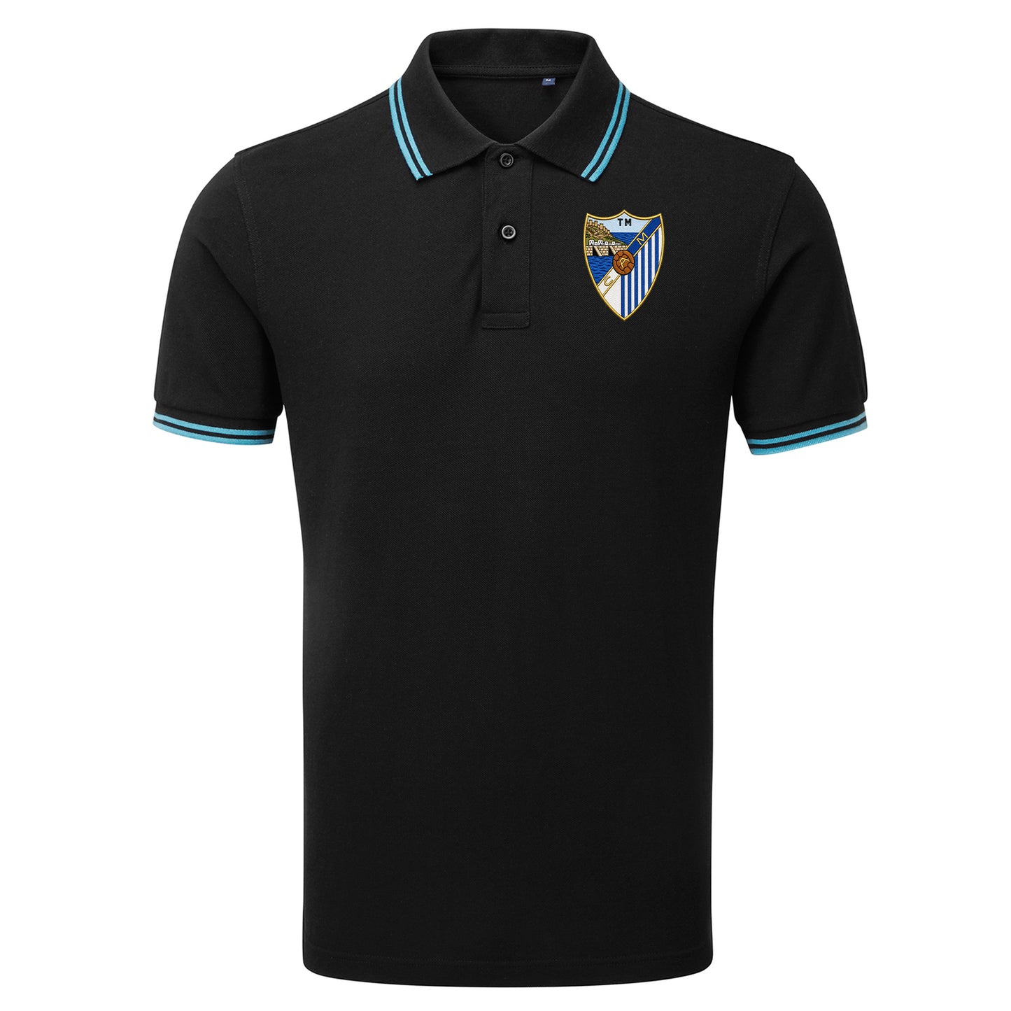 Retro Malaga 1948 Football Tipped Polo Shirt