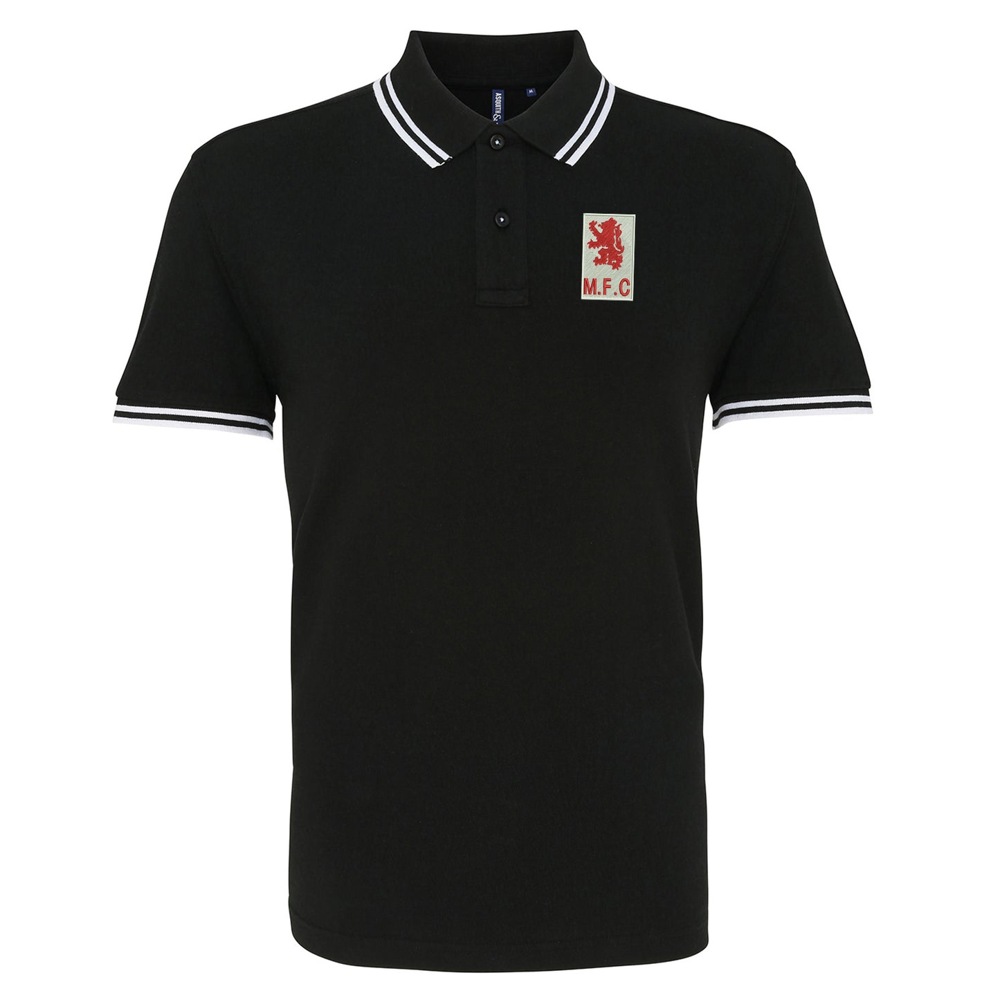 Retro Middlesbrough 1973 Embroidered Tipped Polo Shirt