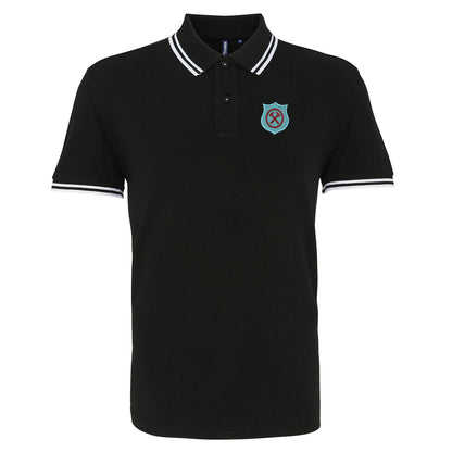 Retro West Ham 1923 Embroidered Tipped Polo Shirt