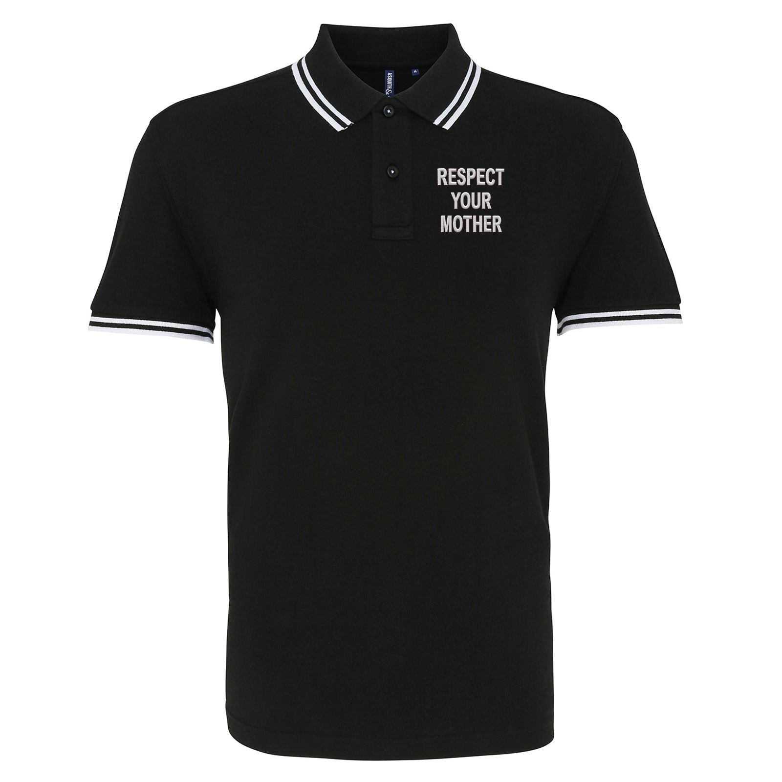 Respect Your Mother Tipped Polo Shirt
