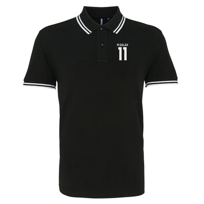 Mo Salah Liverpool Football Tipped Polo Shirt