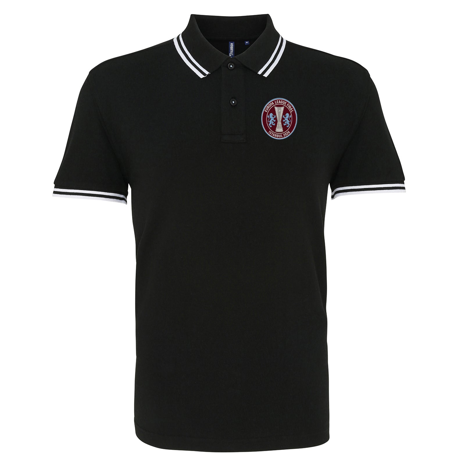 Aston Villa Europa League Final 2026 Tipped Polo Shirt
