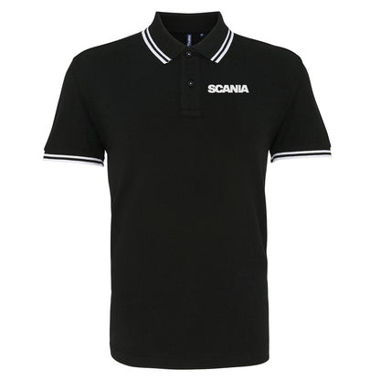 Scania Trucks Tipped Polo Shirt