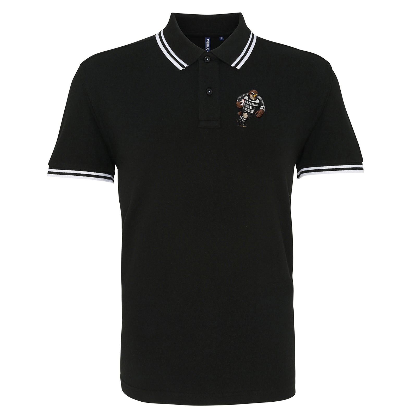 Retro Newcastle Falcons 1997 Tipped Polo Shirt 