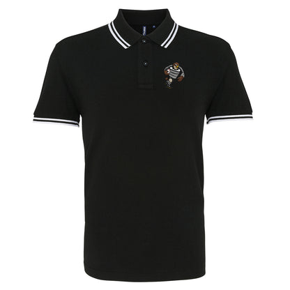 Retro Newcastle Falcons 1997 Tipped Polo Shirt 