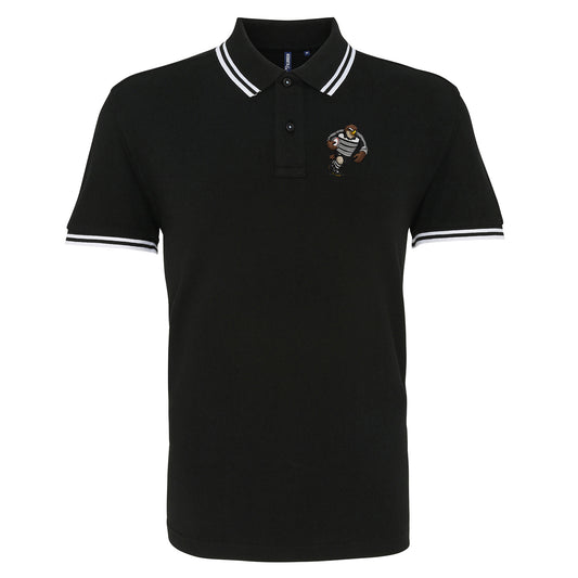 Retro Newcastle Falcons 1997 Tipped Polo Shirt 