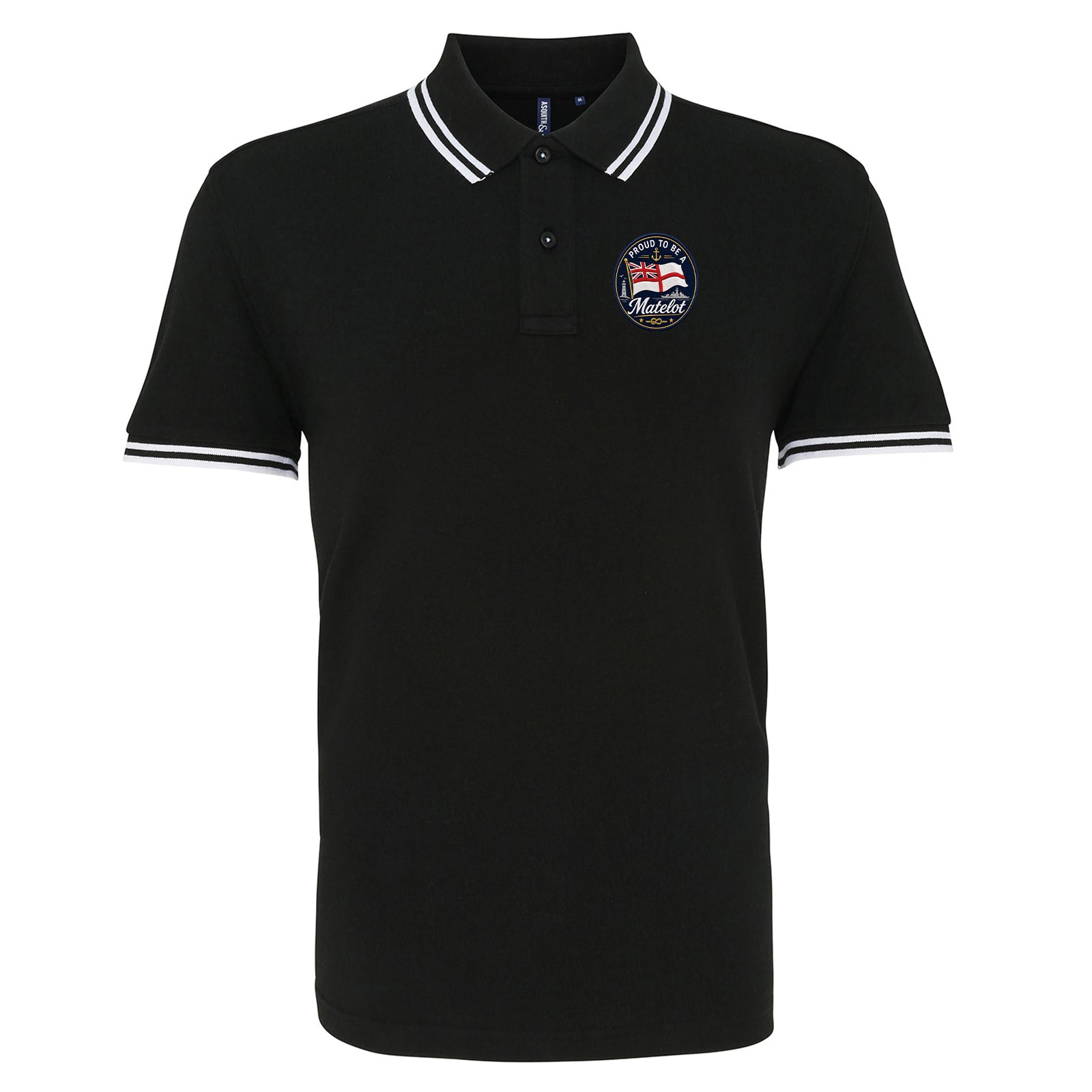 Royal Navy Matelot Tipped Polo Shirt 