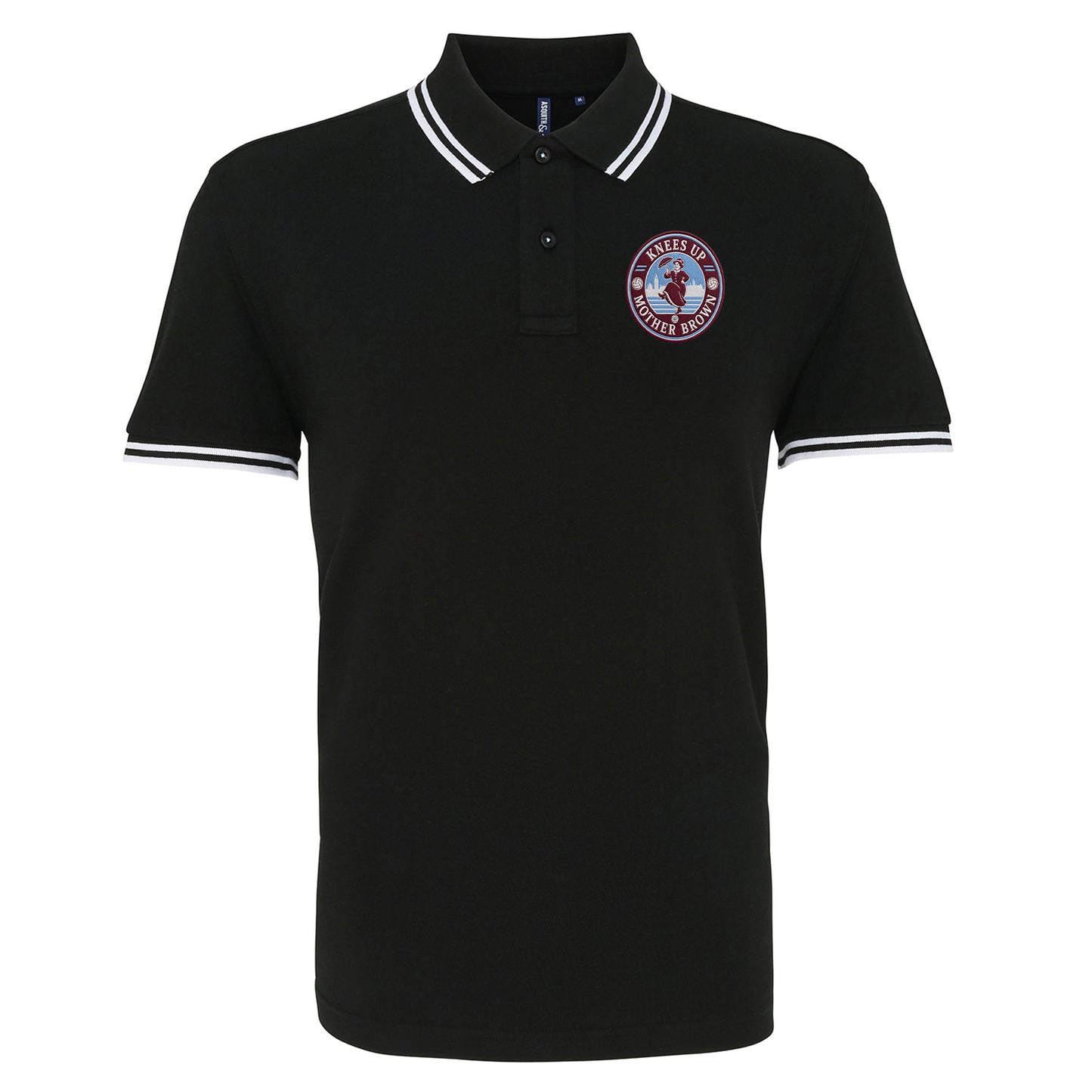 Knees Up Mother Brown West Ham KUMB Tipped Polo Shirt 