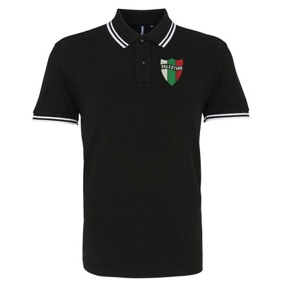 Palestino Football Tipped Polo Shirt