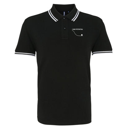 I Had Potential Tipped Polo Shirt