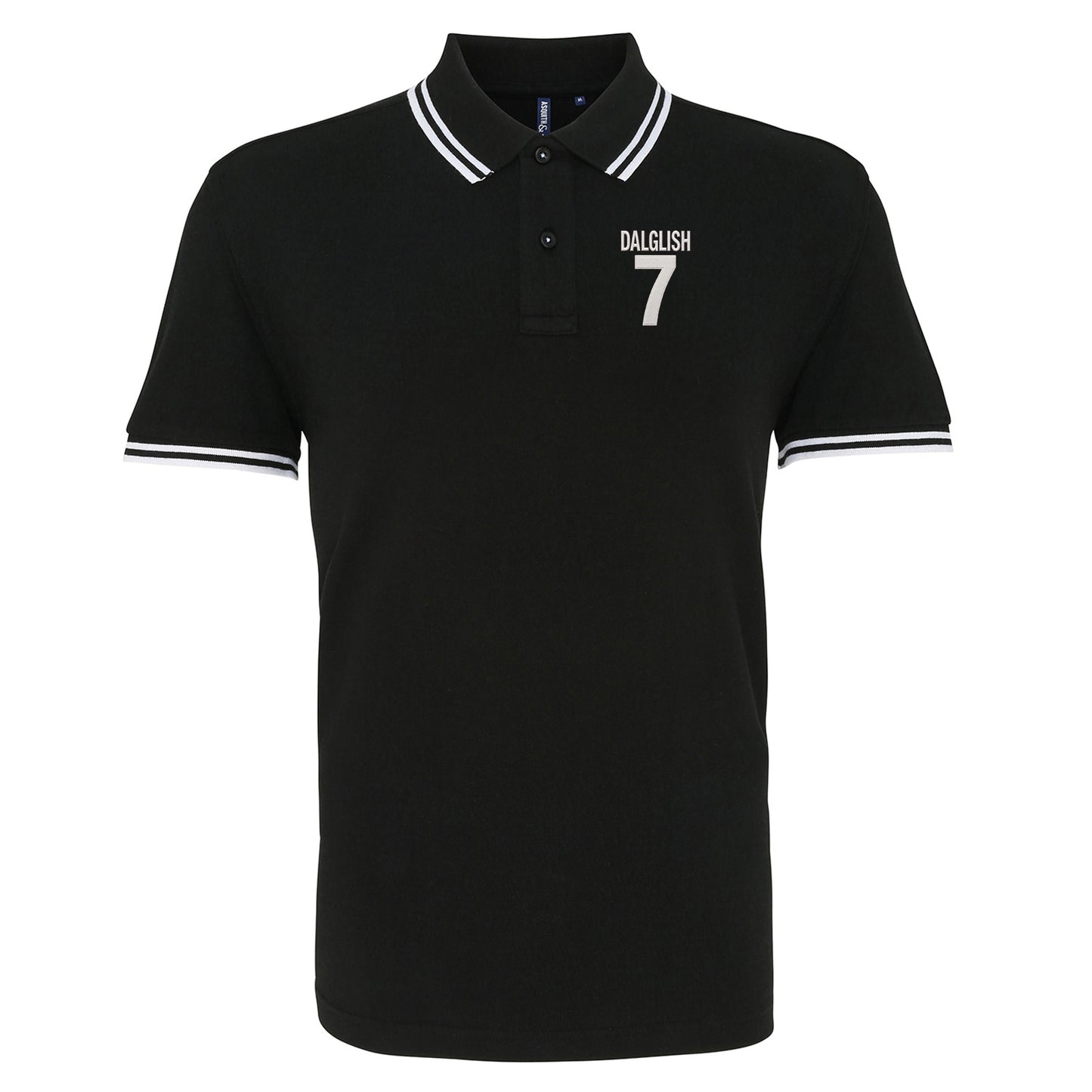 Kenny Dalglish Liverpool Football Tipped Polo Shirt