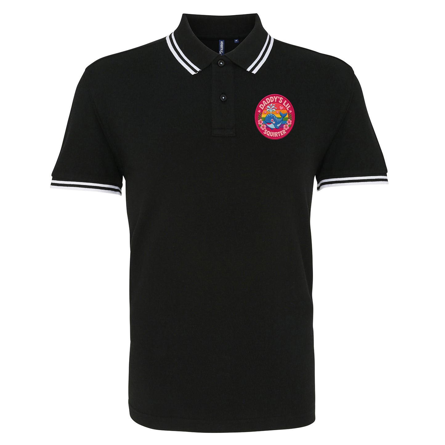 Daddy’s Lil Squirter Tipped Polo Shirt