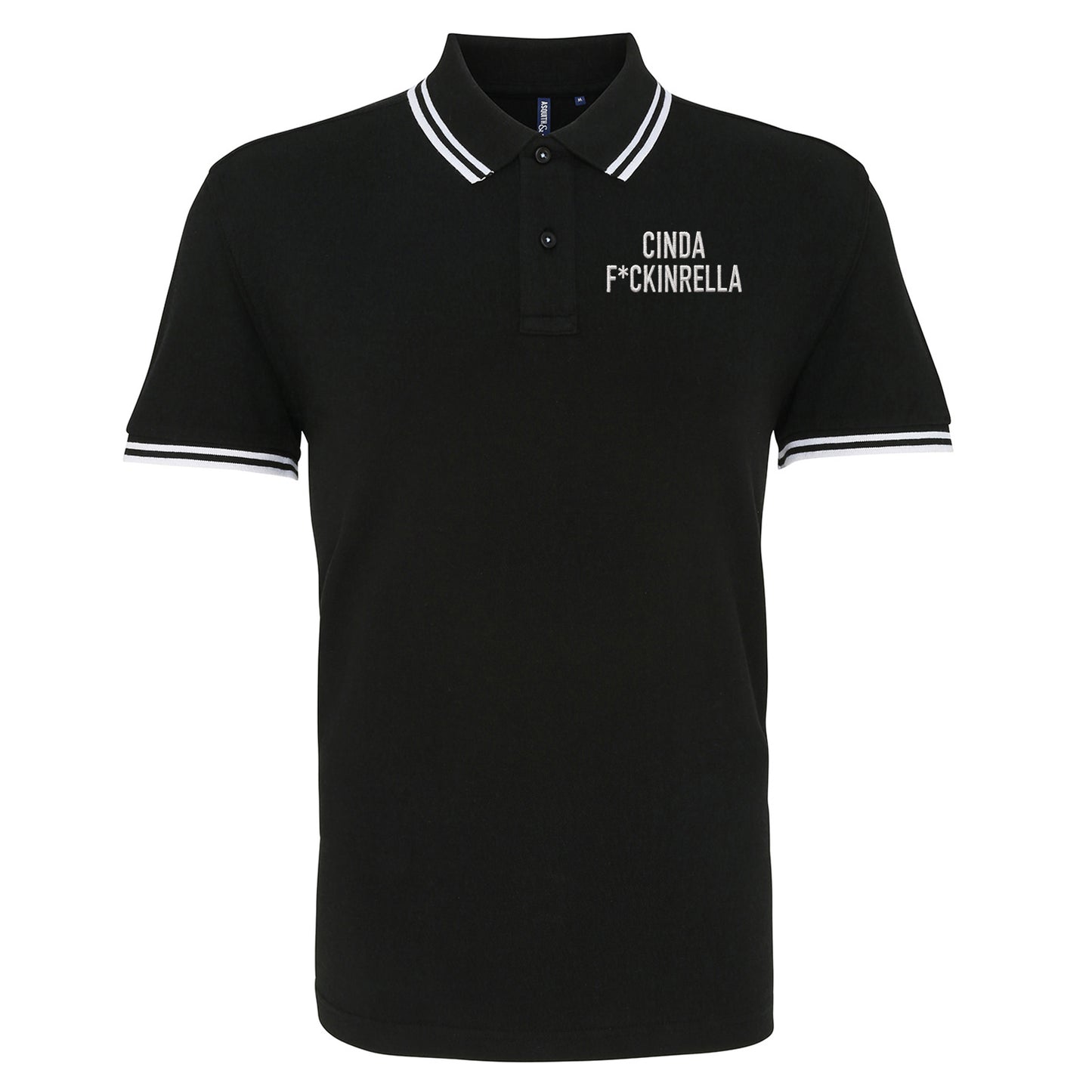Cinder Fckinrella Tipped Polo Shirt
