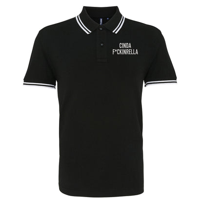 Cinder Fckinrella Tipped Polo Shirt