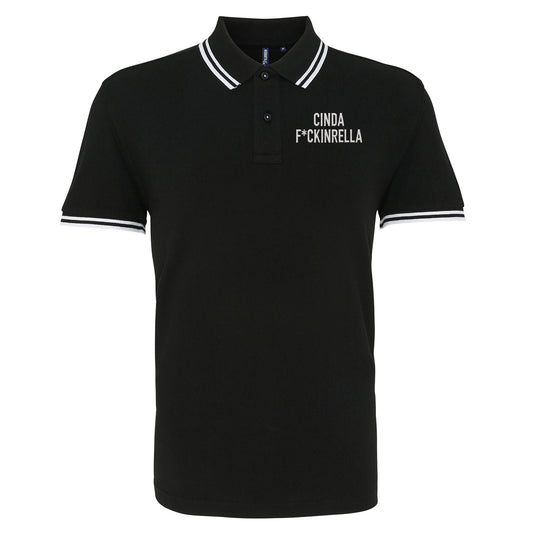 Cinder Fckinrella Tipped Polo Shirt