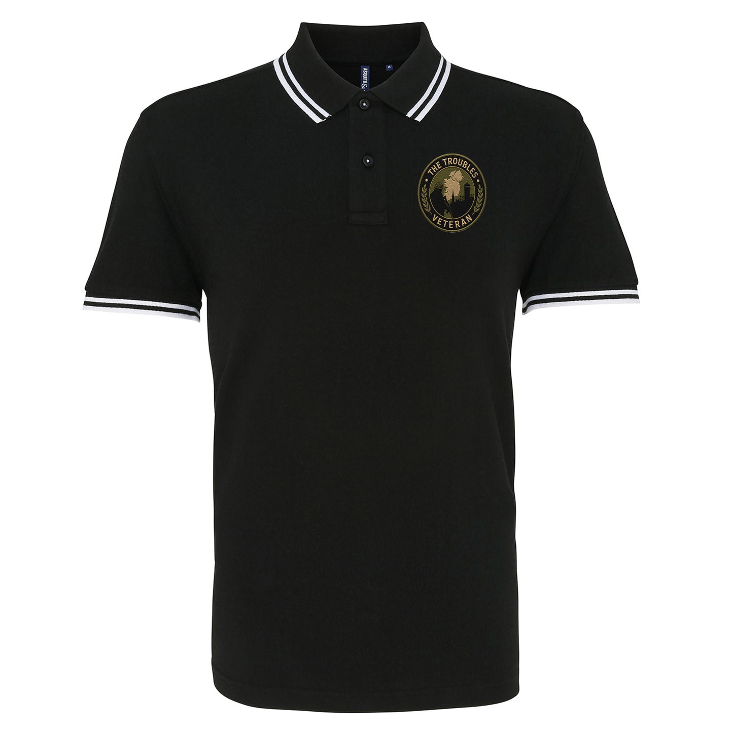 The Troubles Northern Ireland Tipped Polo Shirt