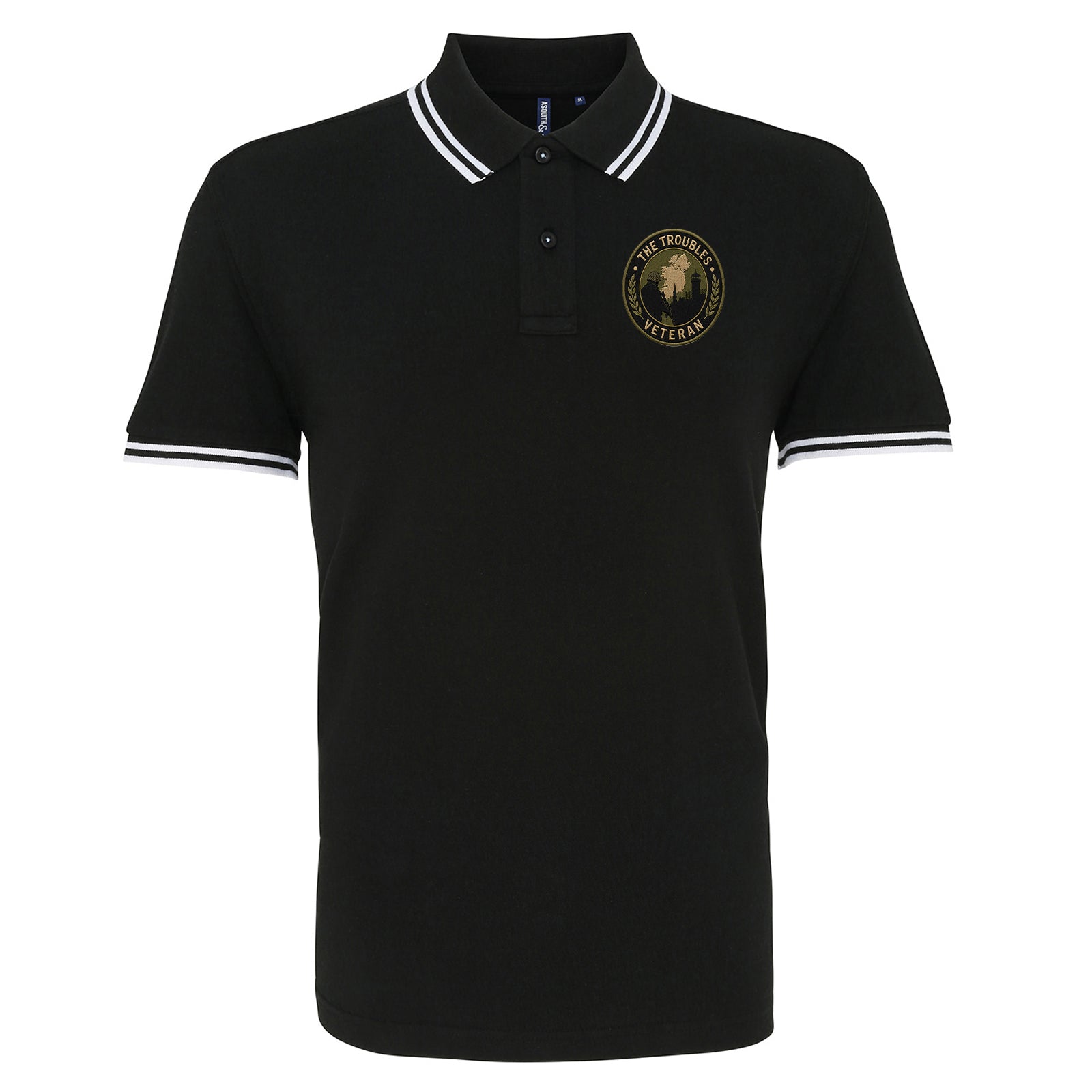The Troubles Northern Ireland Tipped Polo Shirt
