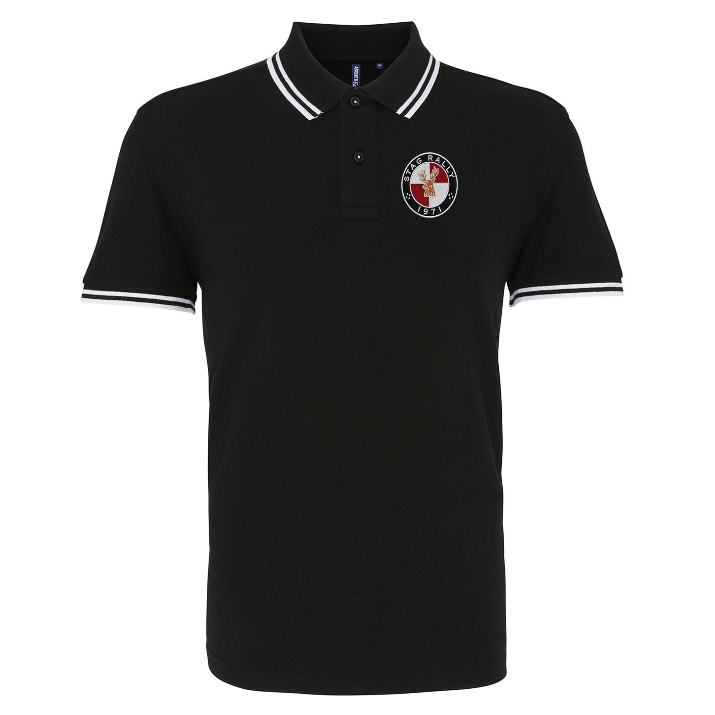 Stag Rally 1971 Tipped Polo Shirt