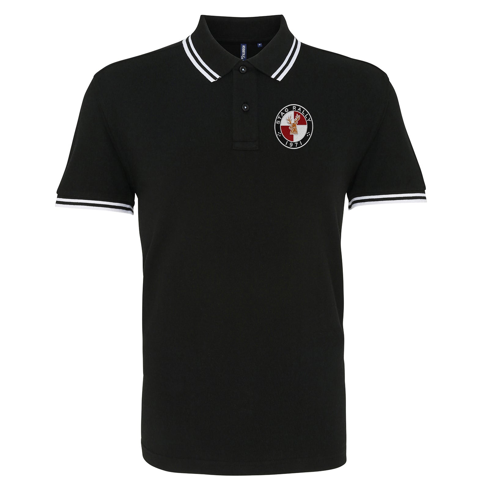 Stag Rally 1971 Tipped Polo Shirt