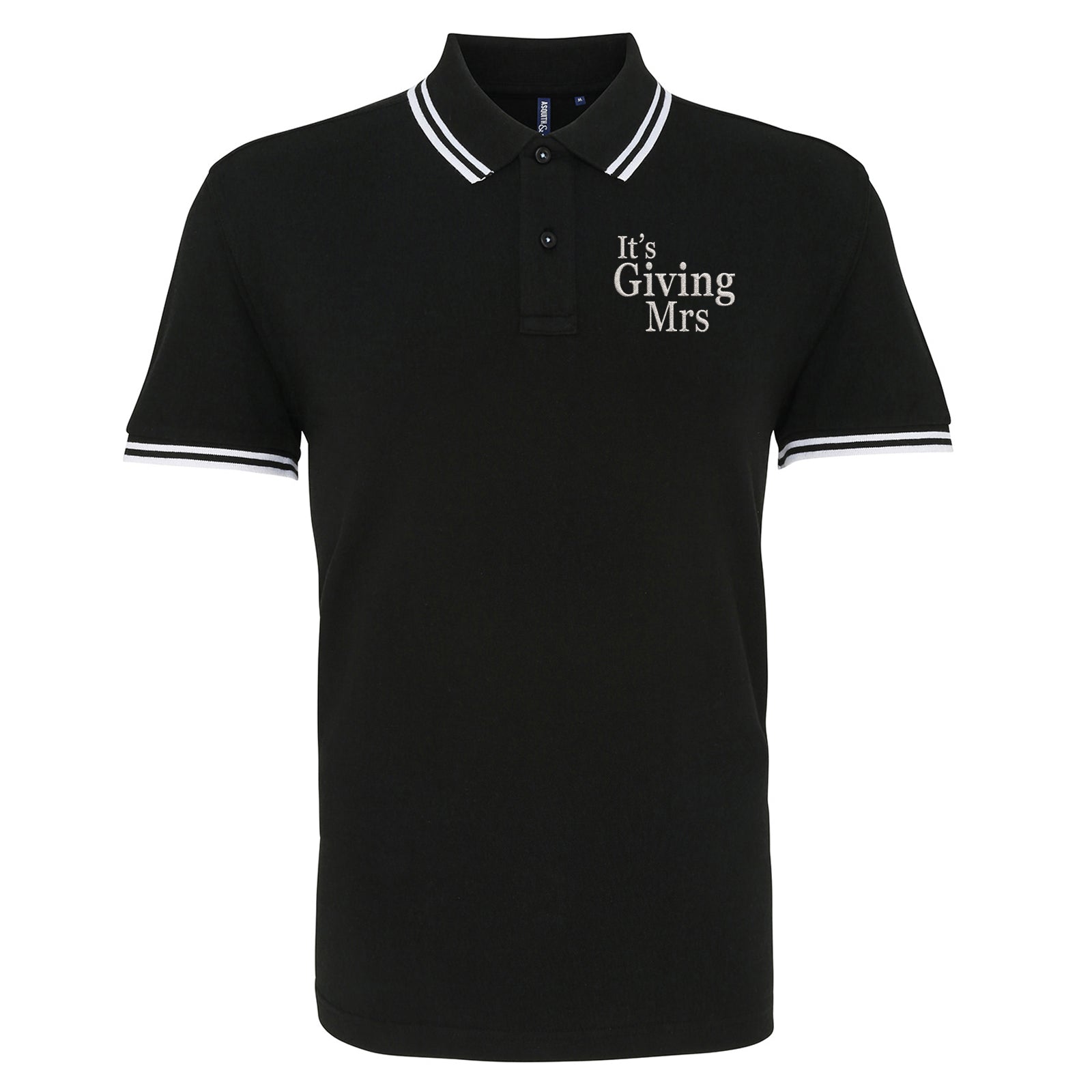 It's Giving Mrs Tipped Polo Shirt