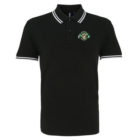 Hibernian Fans Football Tipped Polo Shirt 