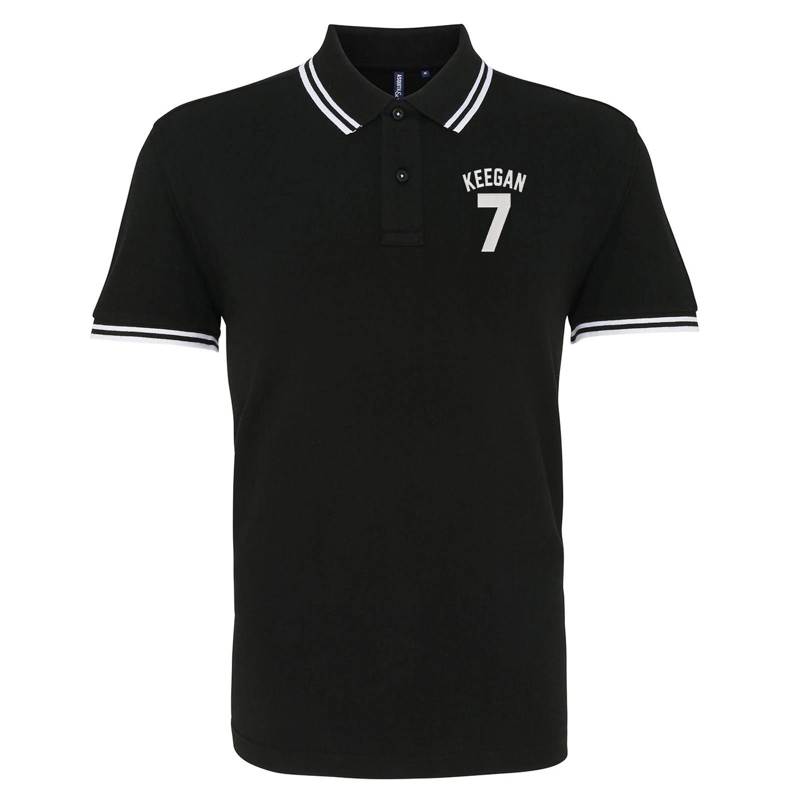 Kevin Keegan Football Tipped Polo Shirt 