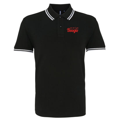 Yes Sir I Can Boogie Retro 70s 80s Disco Dancing Tipped Polo Shirt