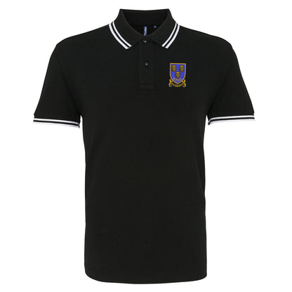 Retro Shrewsbury 1993 Embroidered Tipped Polo Shirt