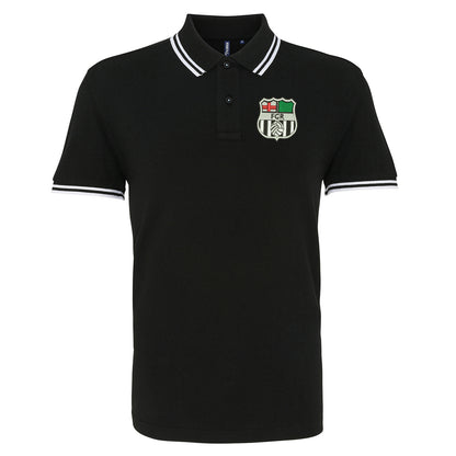 Retro Forest Green 1975 Embroidered Tipped Polo Shirt
