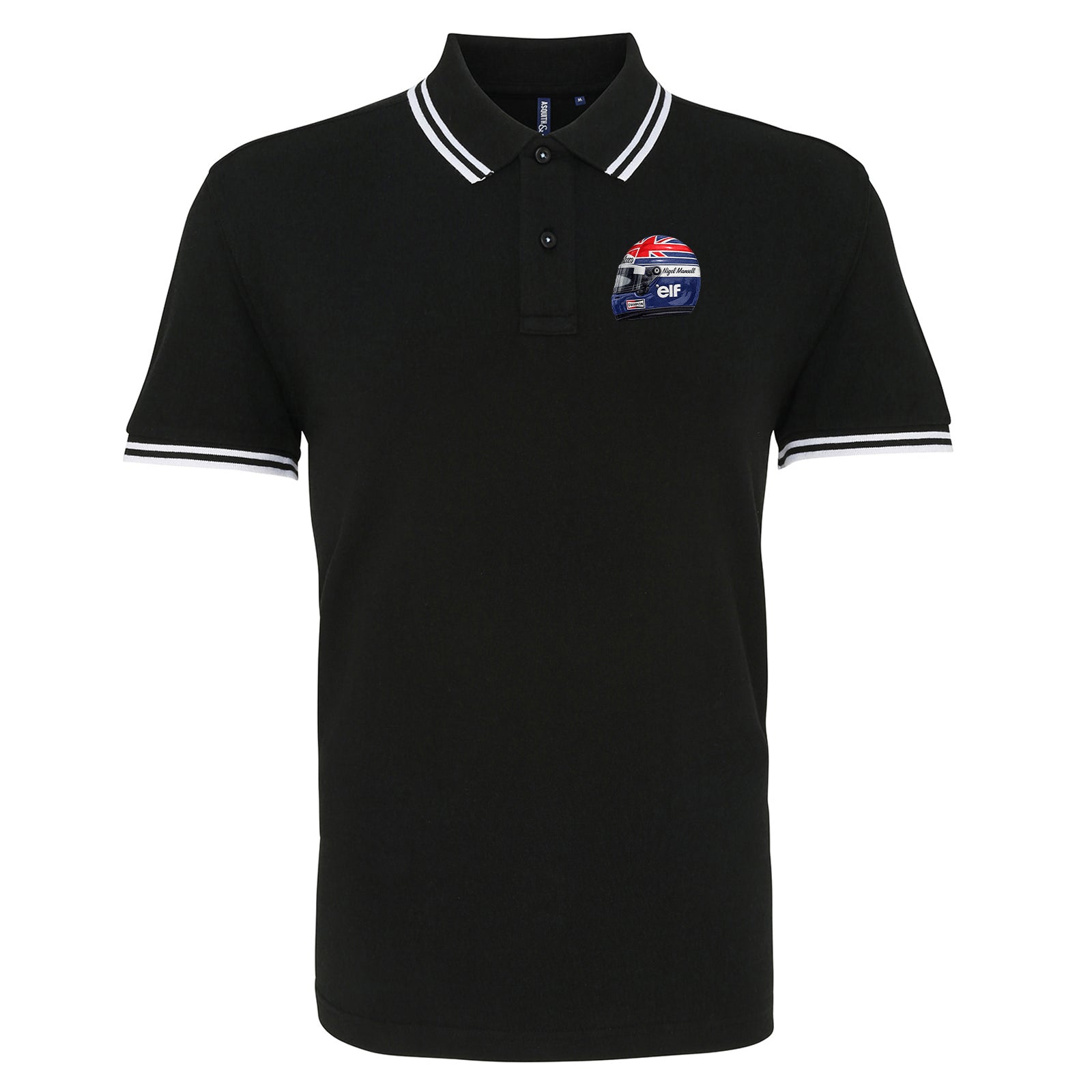 Nigel Mansell World Champion 1992 Tipped Polo Shirt 