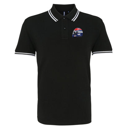 Nigel Mansell World Champion 1992 Tipped Polo Shirt 