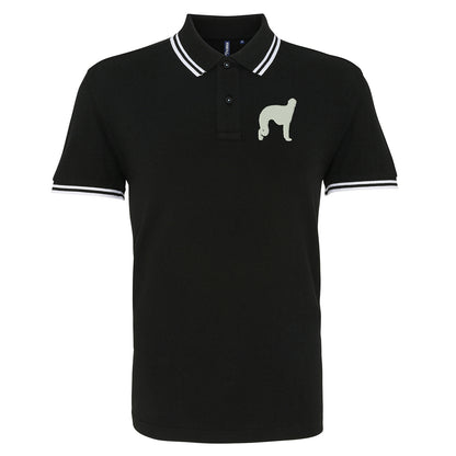 Borzoi Embroidered Tipped Polo Shirt
