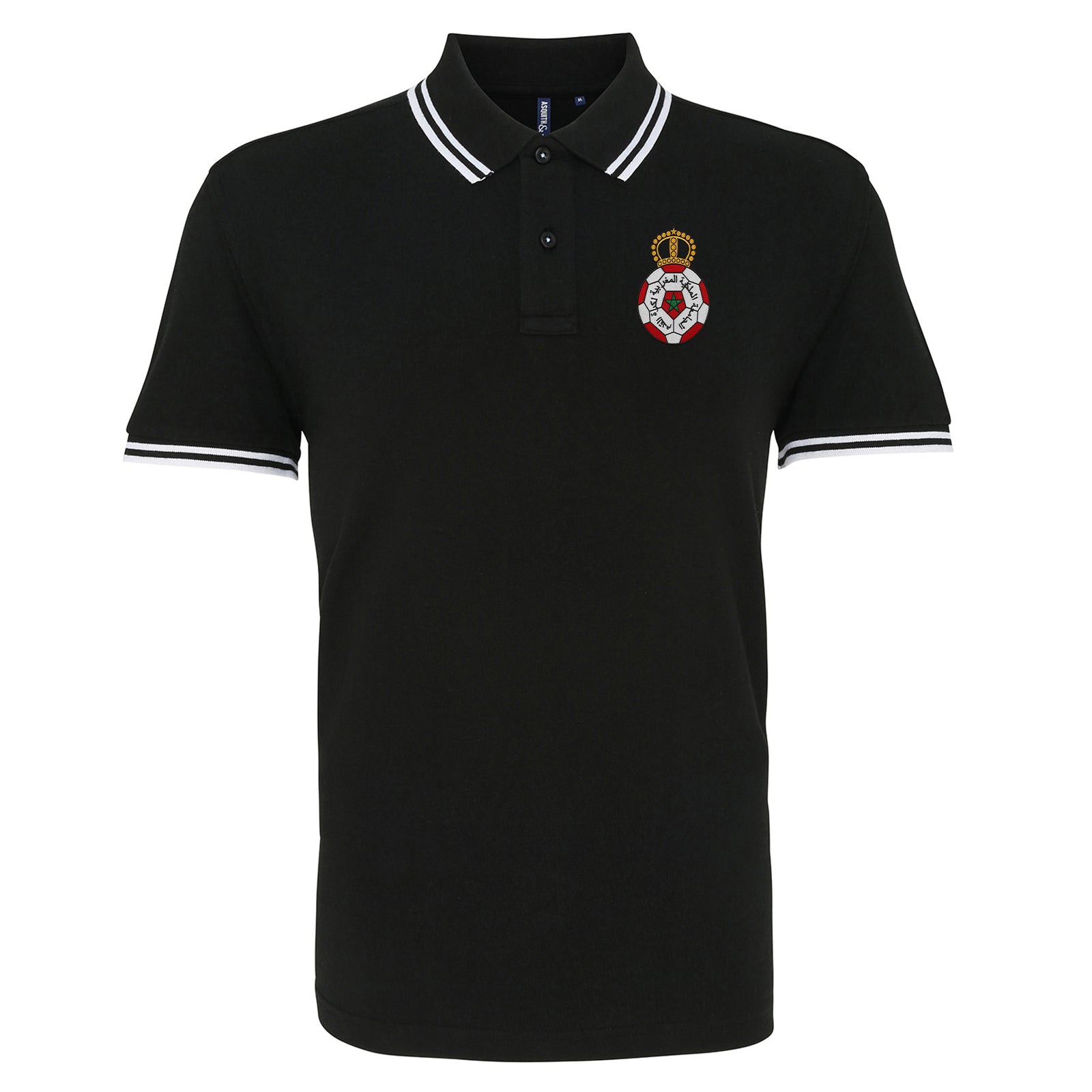 Classic Morocco Football Tipped Polo Shirt