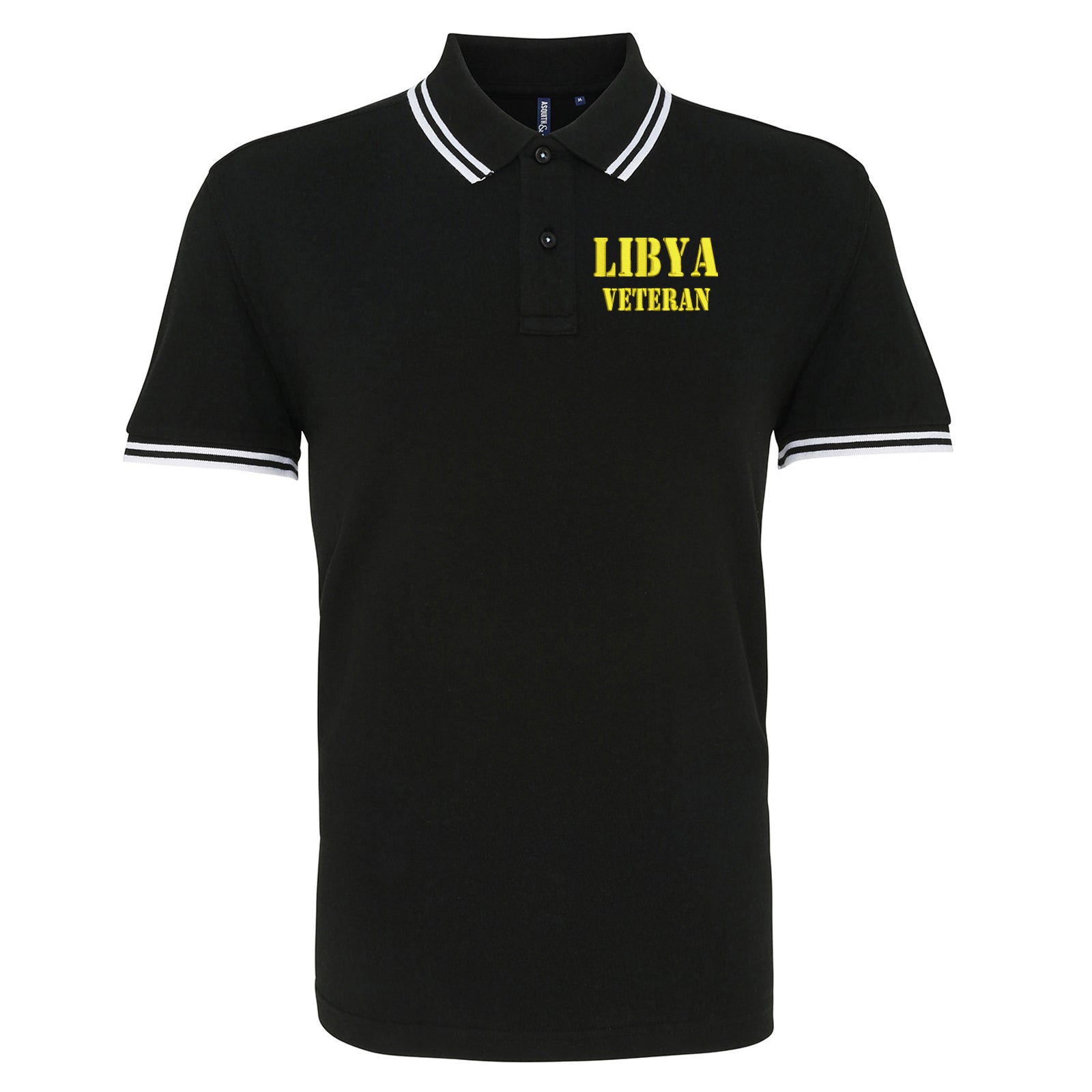 Libya Veteran Tipped Polo Shirt 